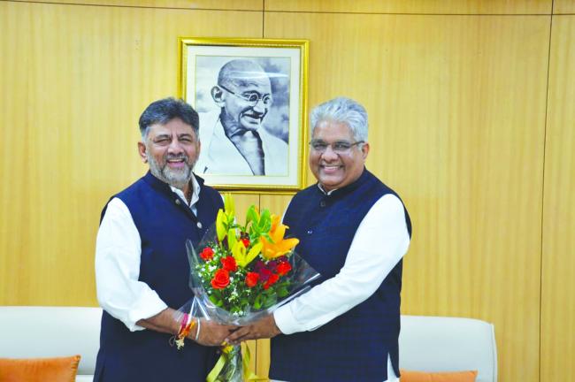 ಕಳಸಾ ಬಂಡೂರಿ ಯೋಜನೆಗೆ ಅನುಮತಿ ನೀಡಿ: ಡಿ.ಕೆ. ಶಿವಕುಮಾರ್ ಮನವಿ 