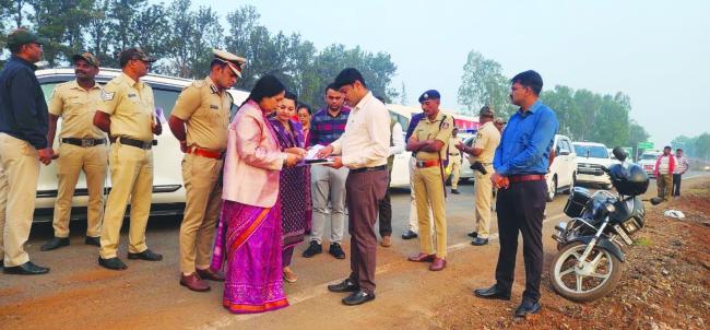 ಹುಬ್ಬಳ್ಳಿ ಧಾರವಾಡ ಬೈಪಾಸ್ ರಸ್ತೆ ಅಗಲೀಕರಣ ಕಾಮಗಾರಿ ಪರೀಶೀಲಿನೆ 