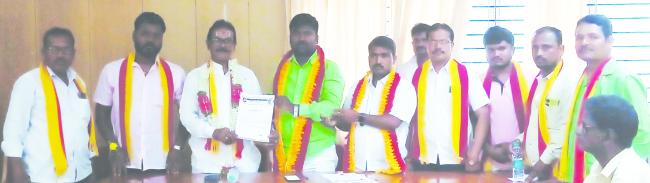 ಕರ್ನಾಟಕ ರಕ್ಷಣಾ ವೇದಿಕೆಯ ನೂತನ ಅಧ್ಯಕ್ಷರಾಗಿ ಸಂಜೀವರೆಡ್ಡಿ  ಆಯ್ಕೆ  