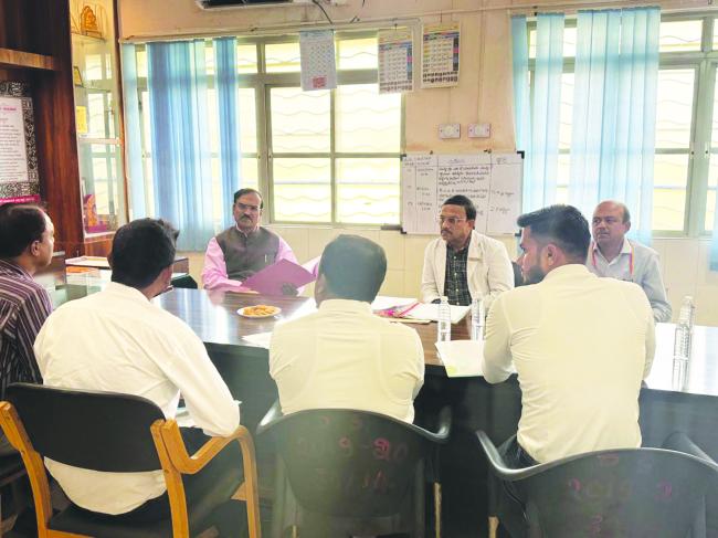 ಮಾನವ ಹಕ್ಕುಗಳ ಆಯೋಗದ ನ್ಯಾಯಾಂಗದ ಸದಸ್ಯ  ಎಸ್‌.ಕೆ.ವಂಟಿಗೋಡಿ ಜಿಲ್ಲಾಸ್ಪತ್ರೆಗೆ ಭೇಟಿ- ಪರೀಶೀಲನೆ