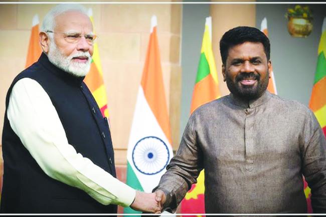 ಶ್ರೀಲಂಕಾ ಅಧ್ಯಕ್ಷ ಅನುರಾ ಕುಮಾರ ದಿಸ್ಸನಾಯಕೆ ಭಾರತಕ್ಕೆ ಭೇಟಿ: ಪ್ರಧಾನಿ ಮೋದಿಯೊಂದಿಗೆ  ಮಾತುಕತೆ