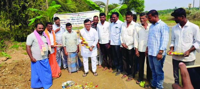 6 ಕೋಟಿ ವೆಚ್ಚದಲ್ಲಿ ಕಾಮಗಾರಿಗೆ ಶಾಸಕ ಮಾನೆ ಭೂಮಿ ಪೂಜೆ