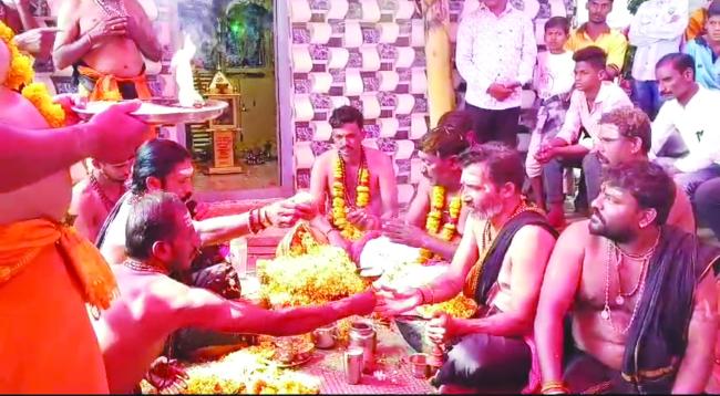 ಅಯ್ಯಪ್ಪ ಸ್ವಾಮಿಯ 5ನೇ ವರ್ಷದ ಮಹಾಪೂಜೆ: ಎಣ್ಣೆ ಸೇವೆ 