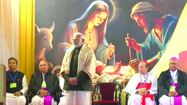  ಕ್ರೈಸ್ತ ಬಾಂಧವರಿಗೆ ಕ್ರಿಸ್‌ಮಸ್ ಹಬ್ಬದ ಶುಭಾಶಯ ಕೋರಿದ ಪ್ರಧಾನಿ