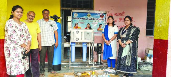 ಕಿರ್ಲೋಸ್ಕರ್ ಕಾರ್ಖಾನೆಯಿಂದ ಇನ್ನರ್ ವೀಲ್ ಕ್ಲಬ್ ದತ್ತಕ ಶಾಲೆಗೆ ನೀರು ಶುದ್ದೀಕರಣ ಯಂತ್ರ ವಿತರಣೆ