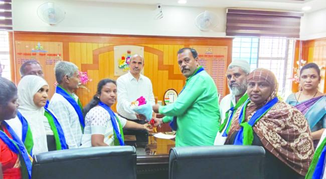 ಸ್ಲಂ ಜನರ ಸಮಸ್ಯಗಳ ಪರಿಹಾರಕ್ಕಾಗಿ ಕುಂದು-ಕೊರತೆಗಳ ಸಭೆ ಕರೆಯಲು ಆಗ್ರಹಿಸಿ ಮನವಿ