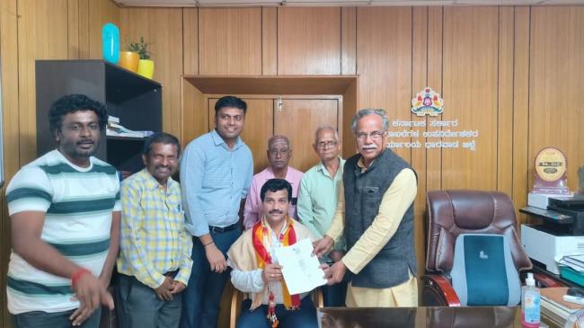 ನೌಕರರ ಸಂಘದ ಅಧ್ಯಕ್ಷರಾಗಿ ಮೂರನೇ ಬಾರಿಗೆ ಆಯ್ಕೆ