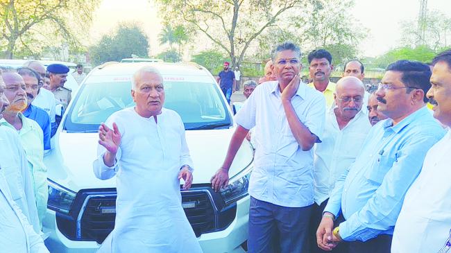 ಪ್ರಜಾಸೌಧ ನಿರ್ಮಾಣ ಜಾಗಕ್ಕೆ ಸತೀಶ ಜಾರಕಿಹೊಳಿ ಭೇಟಿ