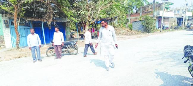 ರೈಲ್ವೆ ಸ್ಟೇಷನ್ ರಸ್ತೆ ಕಾಮಗಾರಿ ಪಟೇಲರಿಂದ ವೀಕ್ಷಣೆ