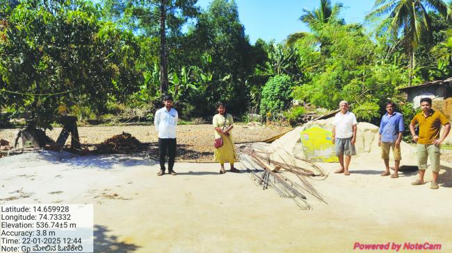 ನರೇಗಾದಡಿ ಸಮುದಾಯ ಒಕ್ಕಲು ಕಣ ನಿರ್ಮಾಣ