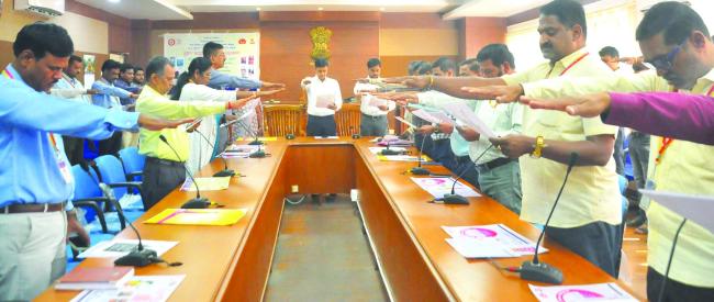 ಸ್ಪರ್ಶ ಕುಷ್ಠರೋಗ ಜಾಗೃತಿ ಅಭಿಯಾನ: ಪ್ರತಿಜ್ಞಾವಿಧಿ ಸ್ವೀಕಾರ