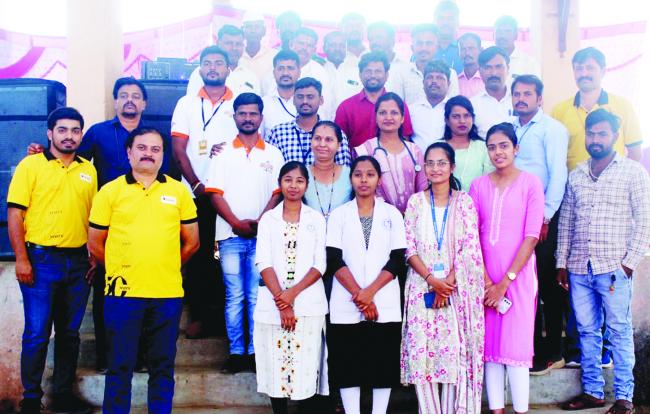 ಕುಂಟೋಜಿ ಗ್ರಾಮದಲ್ಲಿ ಉಚಿತ ವೈದ್ಯಕೀಯ ಶಿಬಿರ 