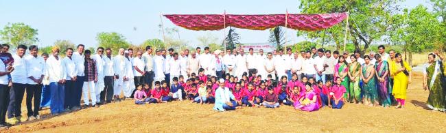 ಕಟ್ಟಡ ಭೂಮಿ ಪೂಜೆ, ಆಟದ ಮೈದಾನ ಉದ್ಘಾಟನೆ