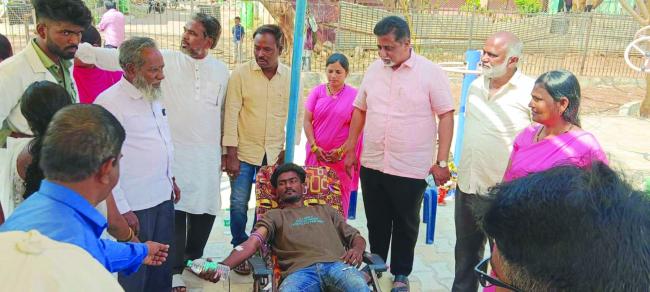 ವಿಜಯನಗರ ಜಿಲ್ಲಾ ಆರೋಗ್ಯ ಮತ್ತು ಕುಟುಂಬ ಕಲ್ಯಾಣ ಇಲಾಖೆಯಿಂದ ರಕ್ತದಾನ ಶಿಬಿರ