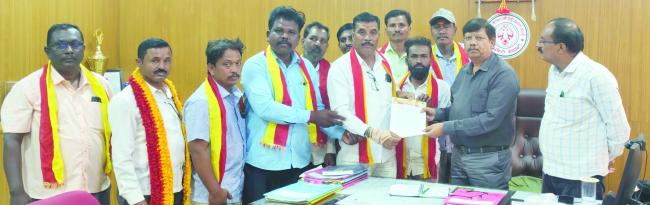 ಹಾವೇರಿ ವಿಭಾಗೀಯ ನಿಯಂತ್ರಣಾಧಿಕಾರಿ ಜಿ. ವಿಜಯಕುಮಾರ ಅವರಿಗೆ ಮನವಿ