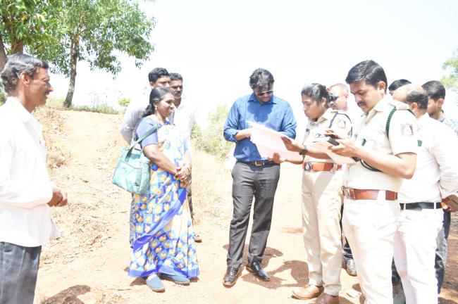 ಜಿ.ಪಂ. ಮುಖ್ಯ ಕಾರ್ಯನಿರ್ವಾಹಕ ಅಧಿಕಾರಿ ರವರಿಂದ ಕಾಮಗಾರಿಗಳ ಪರೀಶೀಲನೆ