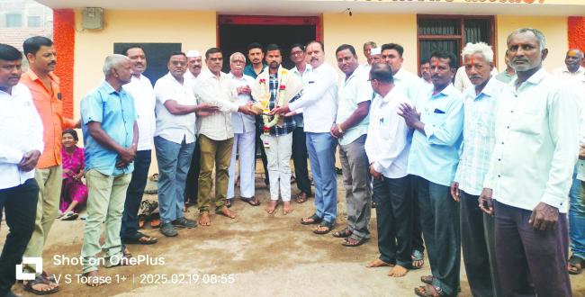 ಭಾರತೀಯ ಸೇನಾ ಪದಕ: ಚೇತನ್ ಸಾರಾಪುರೆಗೆ ಸನ್ಮಾನ