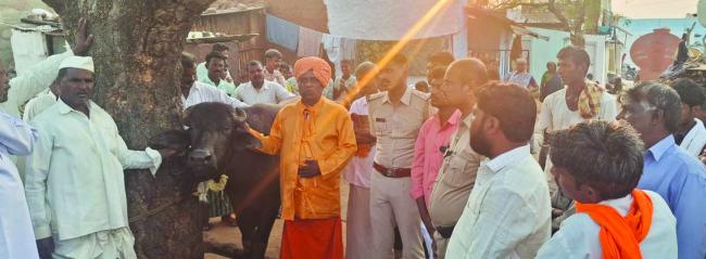 ದೇವಾಲಯಗಳಲ್ಲಿ ಪ್ರಾಣಿಗಳನ್ನು ಬಲಿ ನೀಡದೇ ಸಾತ್ವೀಕವಾಗಿ ಆಚರಿಸೋಣ: ದಯಾನಂದ ಸ್ವಾಮೀಜಿ