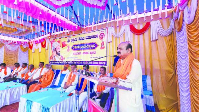 ಛತ್ರಪತಿ ಶಿವಾಜಿ ಮಹಾರಾಜರು ಭಾಷೆ, ಪ್ರದೇಶಕ್ಕೆ ಸೀಮಿತರಾಗದ ದೇಶಭಕ್ತರು: ಬಸವರಾಜ ಬೊಮ್ಮಾಯಿ