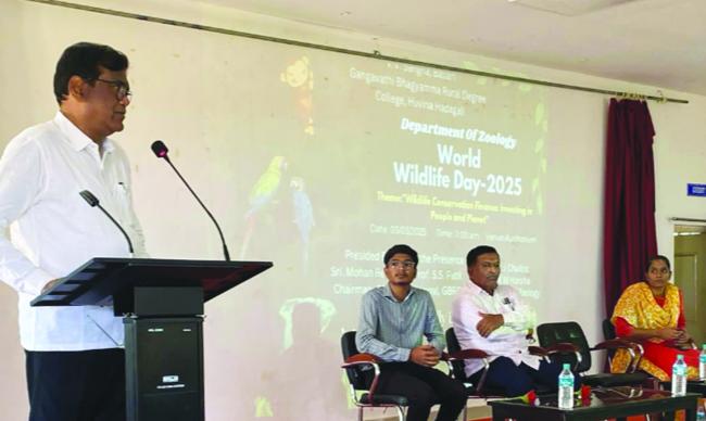 ಮಾನವನ ಅತಿಯಾಸೆಗೆ  ವನ್ಯ ಸಂಪತ್ತು ನಾಶ: ಎಸ್‌.ಎಸ್‌.ಪಾಟೀಲ 