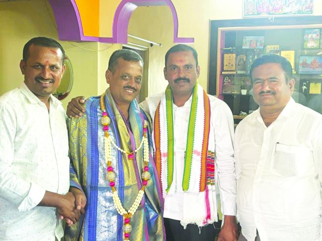 ಜಿಲ್ಲಾ ಬಿಜೆಪಿಯಿಂದ ಎಂ.ಬಿ.ಬಸವರಾಜ್ ಸನ್ಮಾನ  