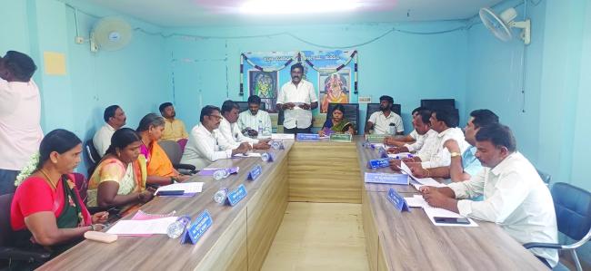 ಪಪಂಯ ಆಯ-ವ್ಯಯ ಬಜೆಟ್ ಮಂಡನೆ : 8.13 ಲಕ್ಷ ಉಳಿತಾಯ ಬಜೆಟ್ ಅಭಿವೃದ್ಧಿ ವಿಚಾರಕ್ಕೆ ಉಪಾಧ್ಯಕ್ಷ ಪಂಪಾಪತಿ ಗರಂ