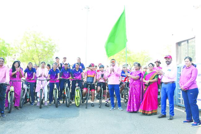 ಅಂತರಾಷ್ಟ್ರೀಯ ಮಹಿಳಾ ದಿನಾಚರಣೆ: ಸೈಕಲ್ ಜಾಥಾ