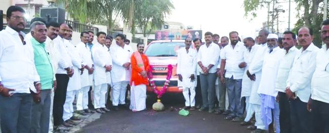 ಭೋಗಲಿಂಗೇಶ್ವರ ಜಾತ್ರೆ, ಸಾಮೂಹಿಕ ವಿವಾಹ ಪ್ರಚಾರ ವಾಹನಕ್ಕೆ ಮನಗೂಳಿ ಚಾಲನೆ