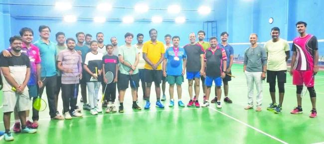 ಬ್ಯಾಡ್ಮಿಂಟನ್ ಕ್ರೀಡೆಯಲ್ಲಿ ಕೆ.ಚಂದ್ರಶೇಖರ ಪ್ರಥಮ