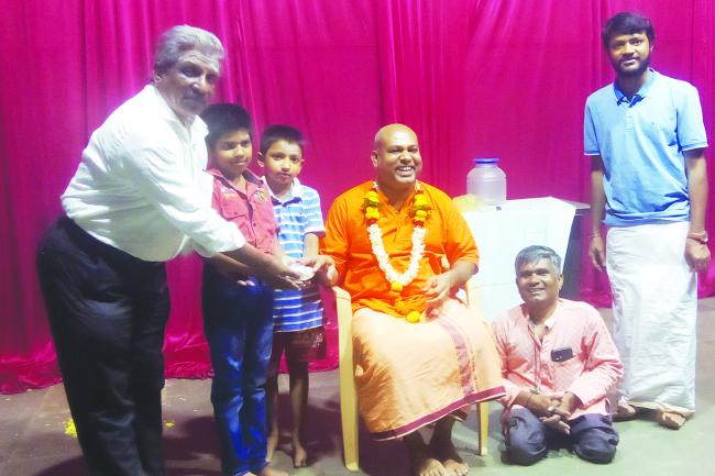 ಶ್ರೀ ಸ್ವಾಮಿ ತೇಜಸಾನಂದಜೀಗೆ ಸನ್ಮಾನ 