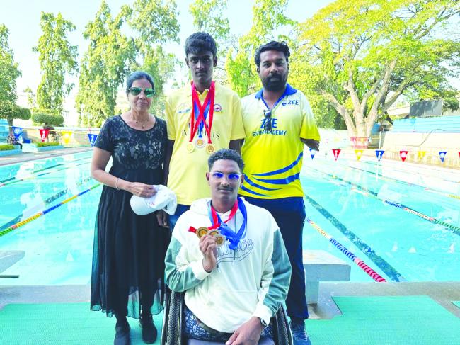 ಈಜು ಸ್ಪರ್ಧೆಗೆ ಆಯ್ಕೆ