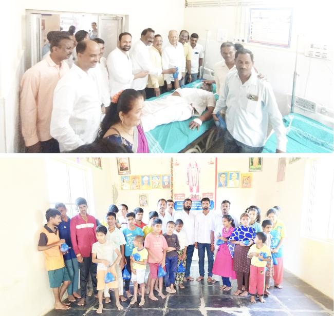 ಆರ್ ವಿ ದೇಶಪಾಂಡೆ 78ನೇ  ಜನ್ಮ ದಿನದ ಅಂಗವಾಗಿ ಜ್ಞಾನ ಪ್ರಜ್ಞಾ ಅಂದ ಶಾಲೆಯ ಮಕ್ಕಳಿಗೆ ಹಣ್ಣು ಹಂಪಲು ವಿತರಣೆ