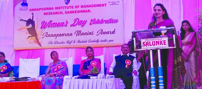 ಉನ್ನತ ಕನಸು ಕಂಡರೆ ಮಾತ್ರ ಸಾಧನೆ ಮಾಡಲು ಸಾಧ್ಯ: ಗೌರಿ ಮಾಂಜ್ರೇಕರ 