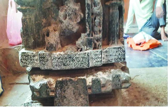 ಸೂಡಿಯ ನಗರೇಶ್ವರ ದೇವಾಲಯದ ಬಲಕಂಬದಲ್ಲಿ ಹೊಸ ಶಾಸನ ಪತ್ತೆ 