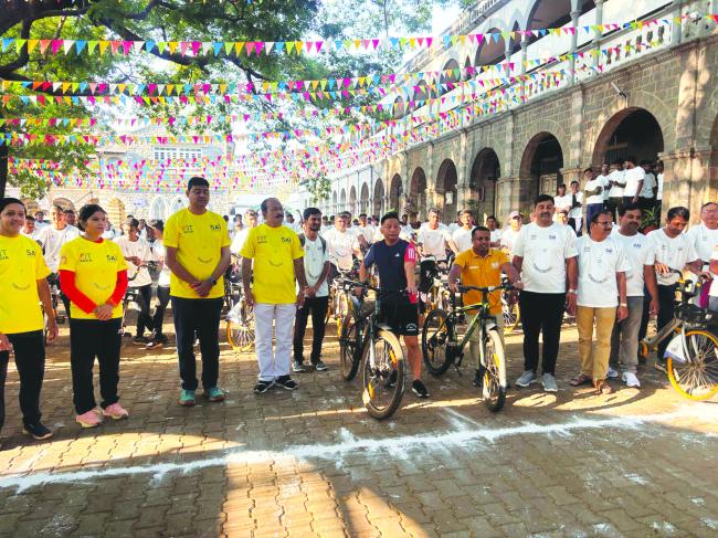 ಲಿಂಗರಾಜ ಕಾಲೇಜಿನಿಂದ ಬೃಹತ್ ಸೈಕಲ್ ಮ್ಯಾರಾಥಾನ್ 