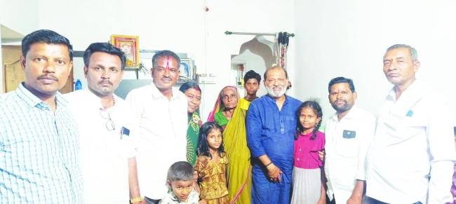 ಕರಿಯಪ್ಪ ಬೇವಿನಹಳ್ಳಿ ನಿವಾಸಕ್ಕೆ ಜೆಡಿಎಸ್ ಮುಖಂಡ ಸಿವಿಸಿ ಭೇಟಿ