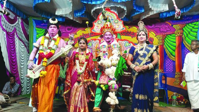 ಗಿರಿಜಾ ಕಲ್ಯಾಣ ಪೌರಾಣಿಕ ಬಯಲಾಟ ಪ್ರದರ್ಶನ