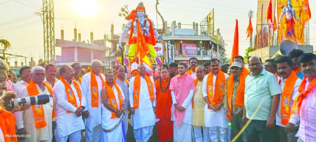 ವಿಜೃಂಭಣೆಯಿಂದ ಜರುಗಿದ ಶ್ರೀರಾಮಚಂದ್ರಜೀ ಮೂರ್ತಿಯ ಮೆರವಣಿಗೆ