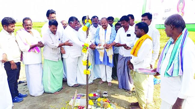 ರಸ್ತೆ ಅಭಿವೃದ್ಧಿ ಕಾಮಗಾರಿಗೆ ಶಾಸಕ ಬಿ.ಎಂ.ನಾಗರಾಜ ಭೂಮಿ ಪೂಜೆ