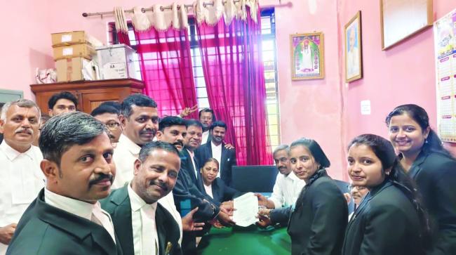 ಸಂಘದ ಪದಾಧಿಕಾರಿಗಳ ಚುನಾವಣೆಯಲ್ಲಿ ಎಂ ಎ ನಾಯ್ಕರ ನಾಮಪತ್ರ ಸಲ್ಲಿಕೆ