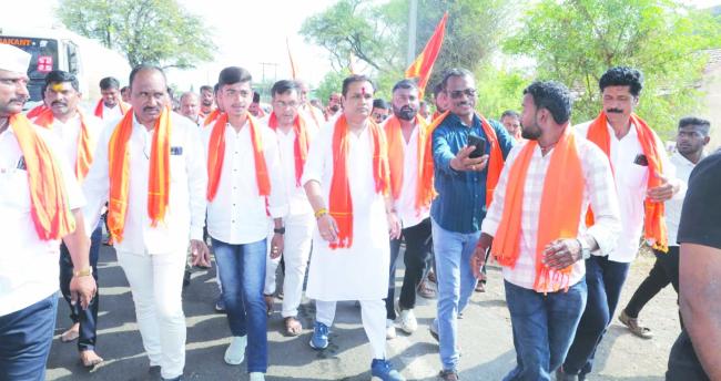 ಚಿಕ್ಕೋಡಿಯಿಂದ ತೋರಣಹಳ್ಳಿಯವರೆಗೆ ಶಾಸಕ ಗಣೇಶ ಬೃಹತ್ ಹನುಮ ಪಾದಯಾತ್ರೆ 