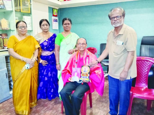 ಮಂಗಳೂರಿನ ಕೃಷಿ ತಜ್ಞ ಕೃಷ್ಣಪ್ಪಗೌಡ ಪಡ್ಡಂ ಬೈಲ್ ಗೆ ಸನ್ಮಾನ