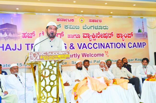 ಜಿಲ್ಲೆಗೊಂದು ಹಜ್ ಭವನ್ ನಿರ್ಮಾಣ ಮಾಡಲು ಪಟೇಲ್ ಒತ್ತಾಯ