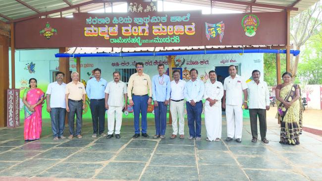 ಪಟ್ಟಣದ ರಾಮೇನಹಳ್ಳಿ ಸರಕಾರಿ ಶಾಲೆಗೆ ಕ್ಷೇತ್ರ ಶಿಕ್ಷಣಾಧಿಕಾರಿ  ಭೇಟಿ