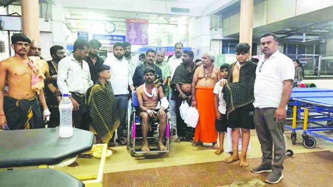 ಶಬರಿಮಲೈಗೆ ಹೊರಟಿದ ಮಾಲಾಧಾರಿಗಳು ಭೀಕರ ರಸ್ತೆ ಅಪಘಾತ:  ಸ್ಥಳದಲ್ಲೇ ಓರ್ವ ಸಾವು: ಹಲವುರಿಗೆ ಗಾಯ 