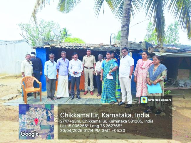 ಶಿಲ್ಪಾ ಮನೆಯ ಕುಟುಂಬ ಸದಸ್ಯರಿಗೆ ಅಧಿಕಾರಿಗಳಿಂದ ಸಾಂತ್ವನ 