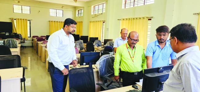 ದ್ವಿತೀಯ ಪಿಯುಸಿ ಪರೀಕ್ಷೆ-2 ರ ವೆಬ್ ಕಾಸ್ಟಿಂಗ್ ಕೇಂದ್ರ ಪರೀಶೀಲನೆ:  ಜಿ.ಪಂ. ಸಿಇಓ ರಿಷಿ ಆನಂದ 