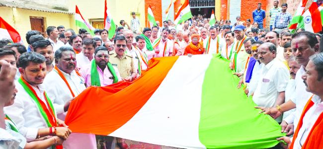 ತಿರಂಗಾ ಯಾತ್ರೆಗೆ ಶಾಸಕ ಐಹೊಳೆ ಚಾಲನೆ  