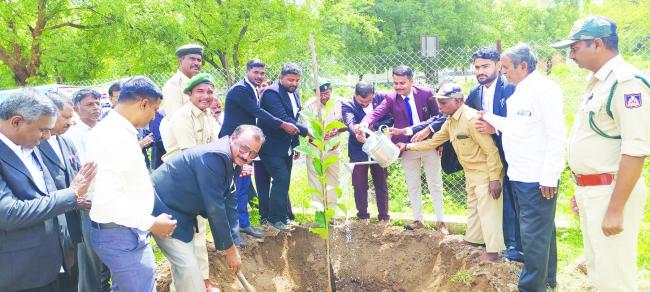 ನ್ಯಾಯಾಲಯದ ಆವರಣದಲ್ಲಿ ವಿಶ್ವ ಪರಿಸರ ದಿನಾಚರಣೆ 
