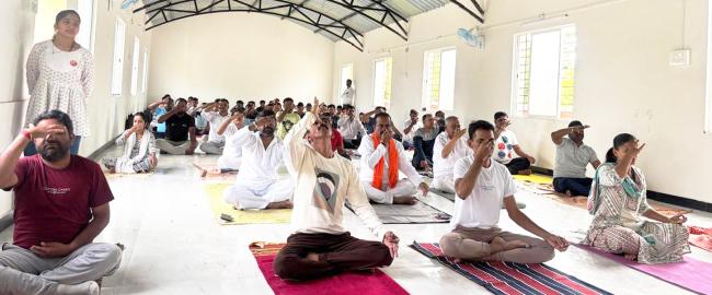 ವಕೀರಲ ಸಂಘದ ಸಭಾಂಗಣದಲ್ಲಿ 11ನೇ ಅಂತರರಾಷ್ಟ್ರೀಯ ಯೋಗ ದಿನ